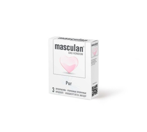 Презервативы Masculan Pur, утонченные, 3 шт