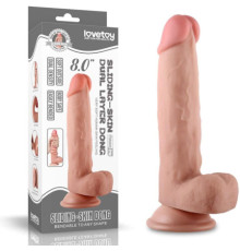 Фаллоимитатор Silding-Skin dong от Love Toy, (20 см х 4 см)