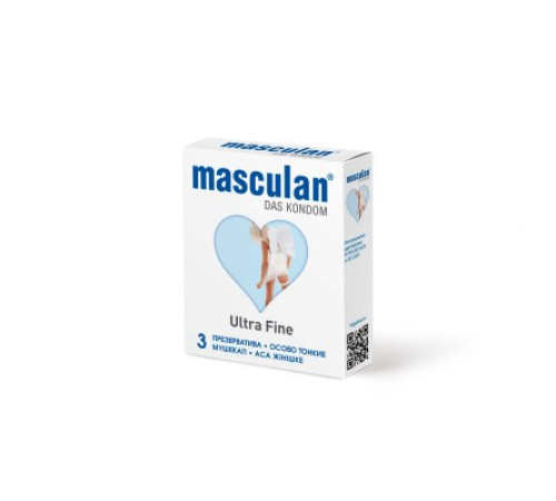 Презервативы Masculan, ultra fine, особо тонкие, 3 шт