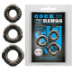 Набор эрекционных колец Baile Cock rings, 3 шт