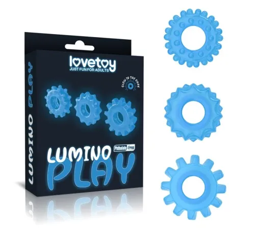 Эрекционные кольца lumino от Love Toy, 3шт