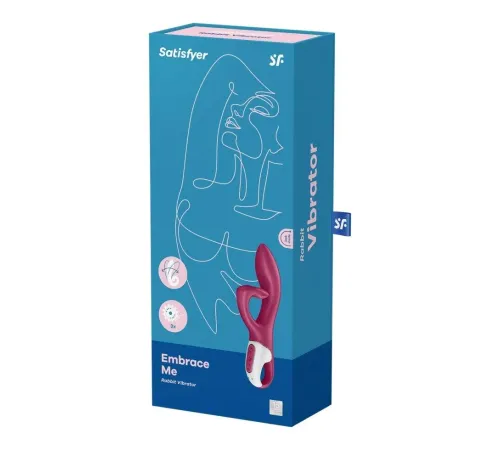 Вибратор-кролик Embrace me berry от Satisfyer