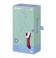 Вакуумный стимулятор с вибрацией Dual Crush от Satisfyer