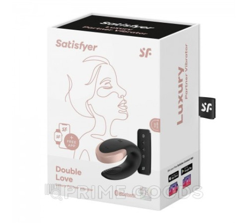 Смарт вибратор для пар Double Love от Satisfyer, чёрный