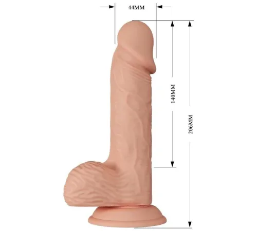 Фаллоимитатор Zebulon от Beautiful, с вибрацией (19,4 см х 4,2 см)