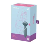 Вибратор Satisfyer Mini Wand-er stonegrey, серый