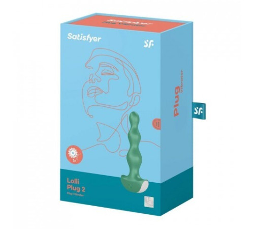Виброплаг Lolli-Plug 2 от Satisfyer, зелёный