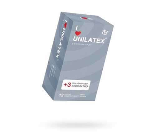 Презервативы Unilatex Ribbed, с рифленой поверхностью, 15 шт