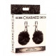 Зажимы для сосков Charmed Pom Pom Nipple Clamp, чёрный