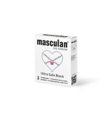 Презервативы Masculan Ultra Safe Black, ультрапрочные, 3 шт