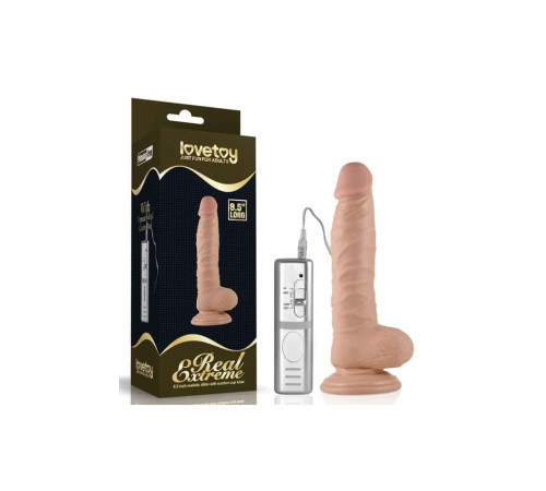 Фаллоимитатор Real Extreme от Love Toy, с вибрацией, (22 х 3,6 см)