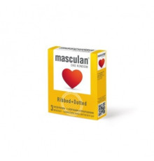 Презервативы Masculan Dotty+Ribbed 3 шт