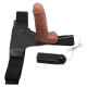 Страпон с вибрацией Ultra passionate harness от Bailey телесный