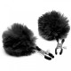 Зажимы для сосков Charmed Pom Pom Nipple Clamp, чёрный