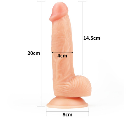 Фаллоимитатор Ultra Soft от Love Toy, (20 см х 4 см)