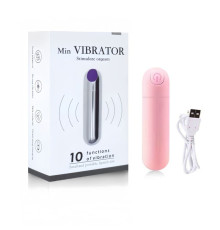 Вибропуля Mini vibro, розовая