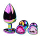 Анальная пробка Plug with Purple Crystal L (7,8 х 4 см)