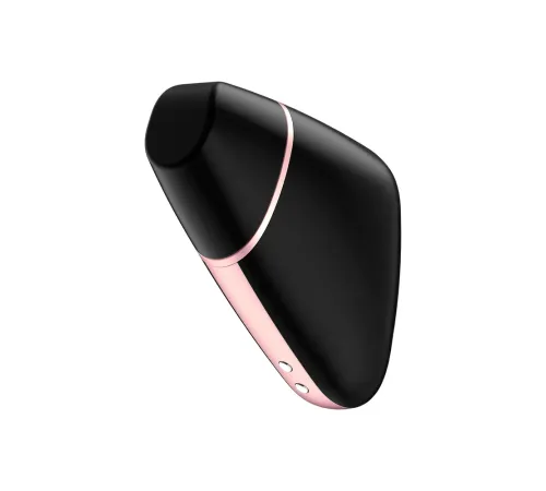 Вакуумный клиторальный стимулятор с вибрацией Satisfyer Love triangle black