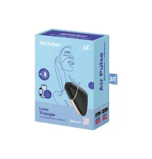 Вакуумный клиторальный стимулятор с вибрацией Satisfyer Love triangle black