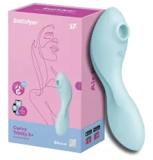 Вакуумный стимулятор с вибрацией Curvy Trinity 5+ от Satisfyer