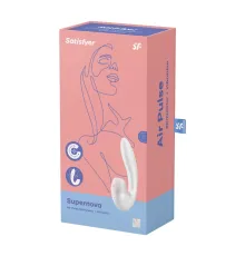 Вибромассажер с клиторальной стимуляцией Supernova от Satisfyer, белый