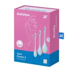 Вагинальные шарики Satisfyer Yoni Power-2, голубой