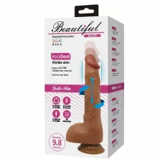 Фаллоимитатор Wilks от Beautiful, с ротацией и вибрацией (25 см - 4 см)