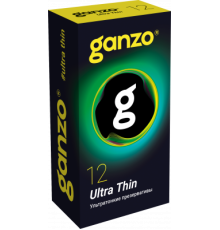 Презервативы Ganzo Ultra thin, ультратонкие, 12 шт