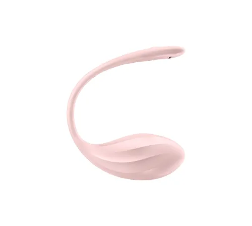 Виброяйцо Ribbed Petal от Satisfyer, розовый