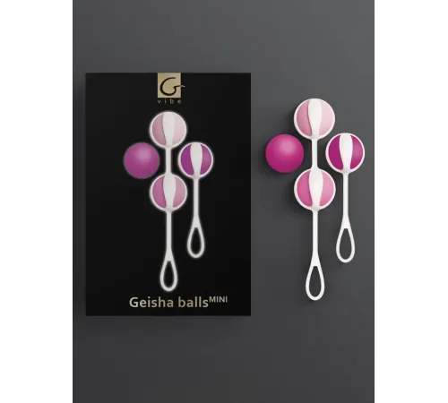 Вагинальные шарики Geisha Balls Mini, (14 х 2,2 см)