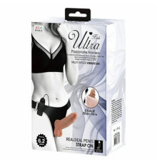Страпон с вибрацией Ultra passionate harness от Bailey телесный