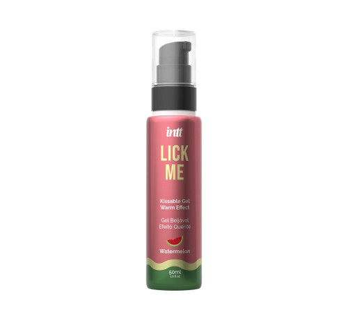 Лубрикант со вкусом арбуза LICK ME с согревающим эффектом от INTT, 50 мл