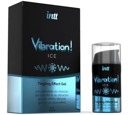 Жидкий вибратор INTT со вкусом Ice mint, 15 мл