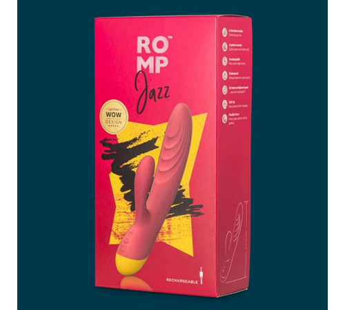 Вибратор с клиторальным стимулятором Jazz от Romp