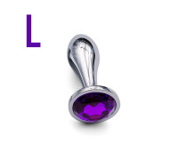 Анальная пробка Amethyst Gem  L (11 х 3,4 см)