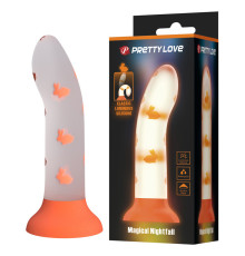 Фаллоимитатор светящийся Magical Nightfall от Pretty Love (17 см х 3,3 см)