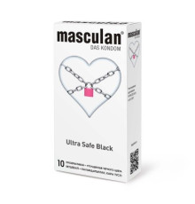 Презервативы Masculan Ultra Safe Black, ультрапрочные, 10 шт