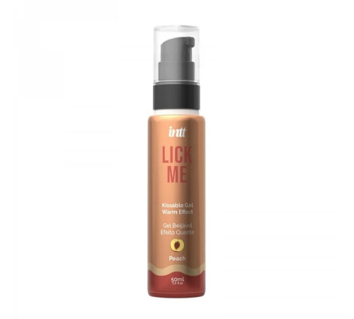 Лубрикант со вкусом персика LICK ME с согревающим эффектом от INTT, 50 мл