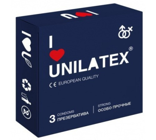 Презервативы Unilatex Extra Strong, особо прочные, 3 шт