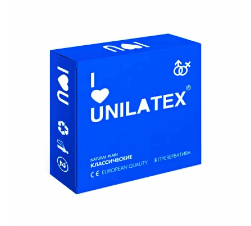 Презервативы Unilatex Natural Plain, классические, 3 шт