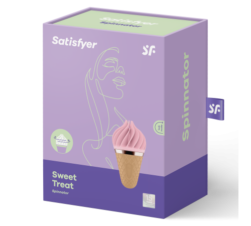 Вибромассажер Spinnator Sweet Treat от Satisfyer, розовый
