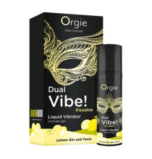 Жидкий вибратор ORGIE Dual Vibe! Lemon Gin And Tonic 15мл