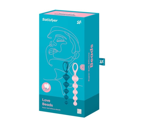 Набор анальных цепочек Love Beads от Satisfyer