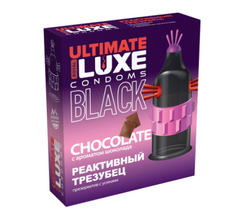 Презервативы Luxe Black Ultimate Реактивный Трезубец, 1 шт