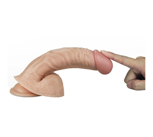 Фаллоимитатор Real Extreme от Love Toy, с вибрацией (18 см х 4 см)