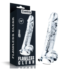 Фаллоимитатор прозрачный от Love toy (14,5 см х 3,5 см)