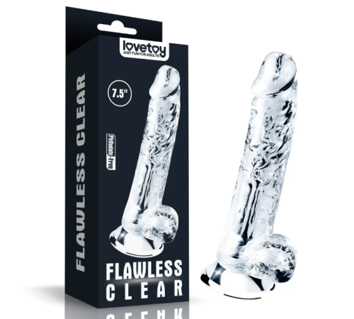 Фаллоимитатор прозрачный от Love toy (14,5 см х 3,5 см)