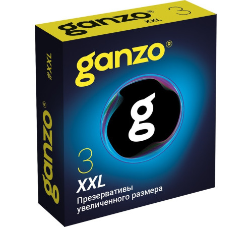Презервативы Ganzo XXL, увеличенные, 3 шт