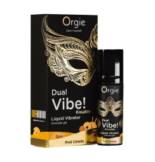 Жидкий вибратор ORGIE DUAL VIBE! KISSABLE PINÃ COLADA 15мл