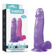 Фаллоимитатор Jelly Studs от Love toy, фиолетовый (15 см х 4 см)
